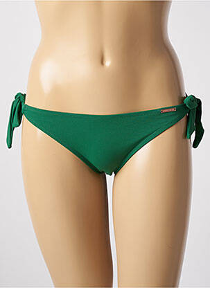 Bas de maillot de bain fermeture liens à nouer bikini vert YSABEL MORA femme