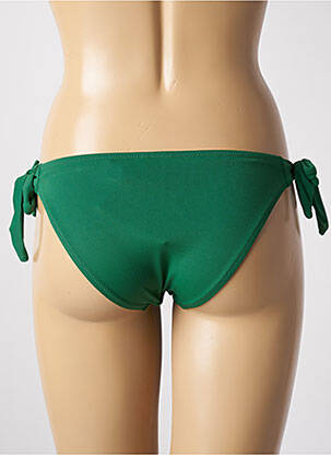 Bas de maillot de bain fermeture liens à nouer bikini vert YSABEL MORA femme