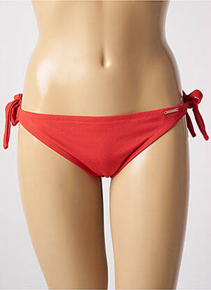 Bas de maillot de bain fermeture liens à nouer bikini orange YSABEL MORA femme
