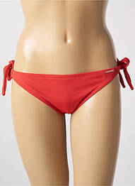 Bas de maillot de bain fermeture liens à nouer bikini orange YSABEL MORA femme
