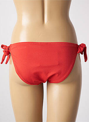Bas de maillot de bain fermeture liens à nouer bikini orange YSABEL MORA femme