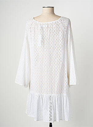 Robe courte manches longues manches longues blanc SEAFOLLY femme