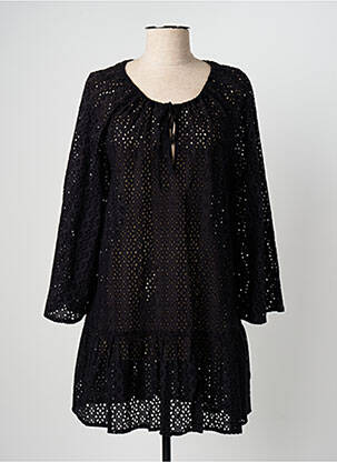 Robe courte manches longues manches longues noir SEAFOLLY femme