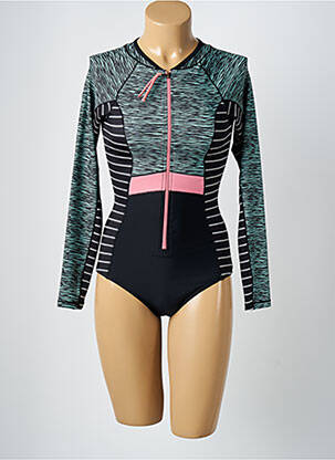 Maillot de bain 1 pièce imprimé fantaisie gris PROTEST femme