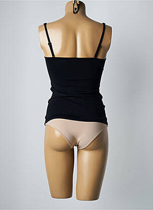 Top de bain bretelles élastiquées ajustables noir MOONTIDE femme