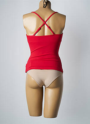 Top de bain bretelles élastiquées ajustables rouge SEAFOLLY femme