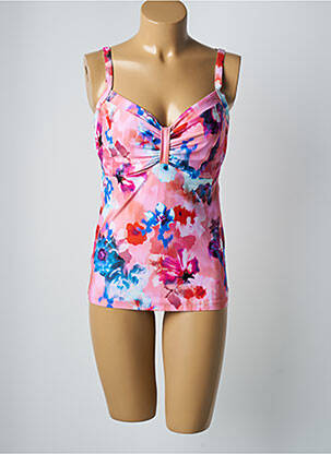 Top de bain haut soutien-gorge emboitant rose CYELL femme