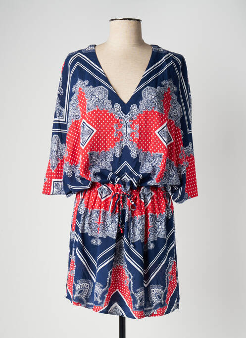 Robe courte manches 3/4 manches 3/4 bleu SEAFOLLY femme
