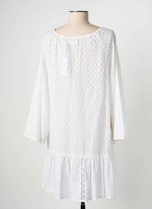 Robe courte manches longues manches longues blanc SEAFOLLY femme