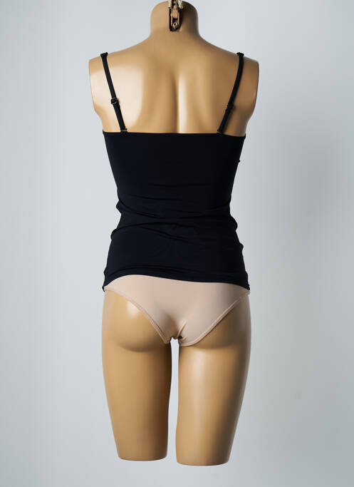 Top de bain bretelles élastiquées ajustables noir MOONTIDE femme