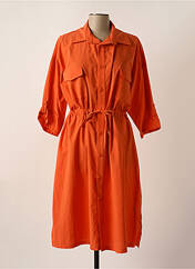 Robe mi-longue orange KAKIE pour femme seconde vue