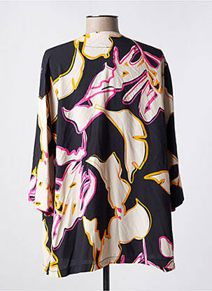 Veste kimono manches longues noir SCORZZO femme