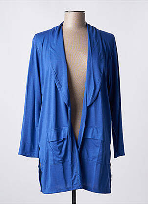 Veste casual coupe droite bleu SCORZZO femme