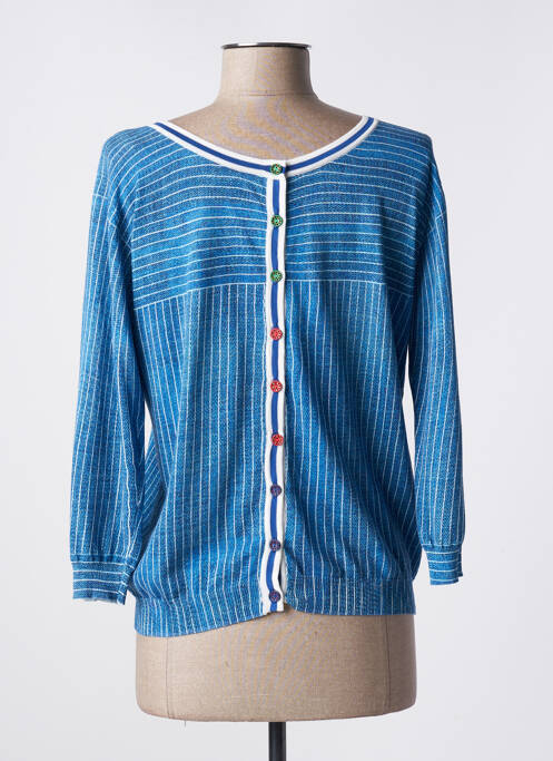 Gilet manches longues bleu JEI'S BY LETIZIA DENARO pour femme