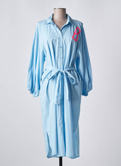 Robe mi-longue bleu LES BLONDINETTES pour femme