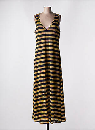 Robe longue sans manche sans manche or LOLA CASADEMUNT femme