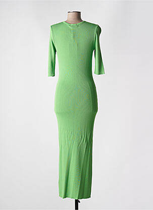 Robe pull coupe cintrée manches 3/4 vert RELISH femme