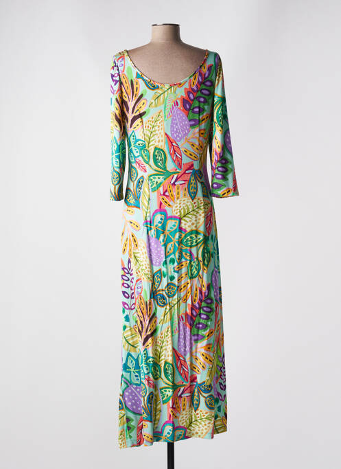 Robe longue vert ALDOMARTINS pour femme