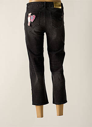 Jeans coupe droite stretch taille normale noir FRACOMINA femme