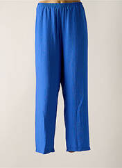 Pantalon droit bleu FRANCK ANNA pour femme seconde vue