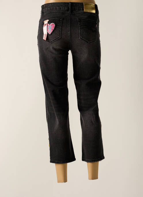Jeans coupe droite stretch taille normale noir FRACOMINA femme