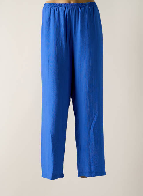 Pantalon droit bleu FRANCK ANNA pour femme