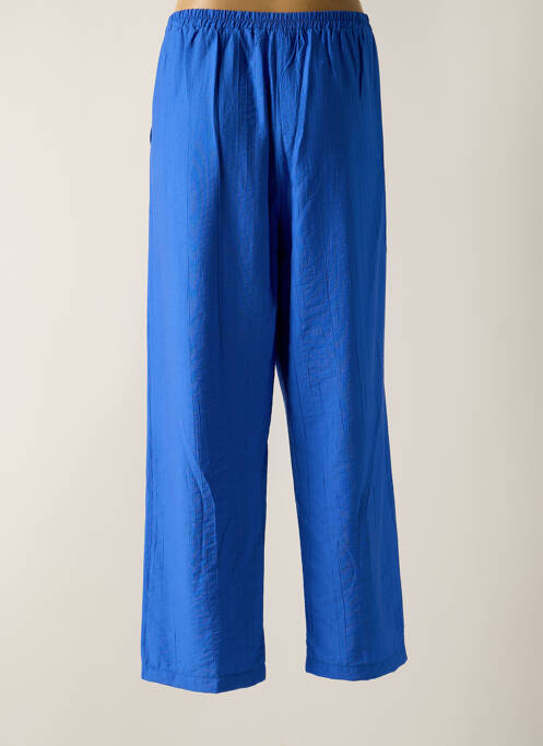 Pantalon droit bleu FRANCK ANNA pour femme