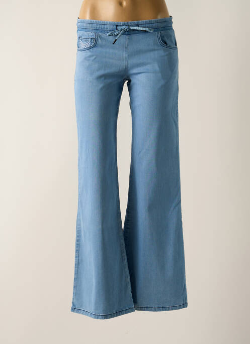 Pantalon flare bleu HBT pour femme