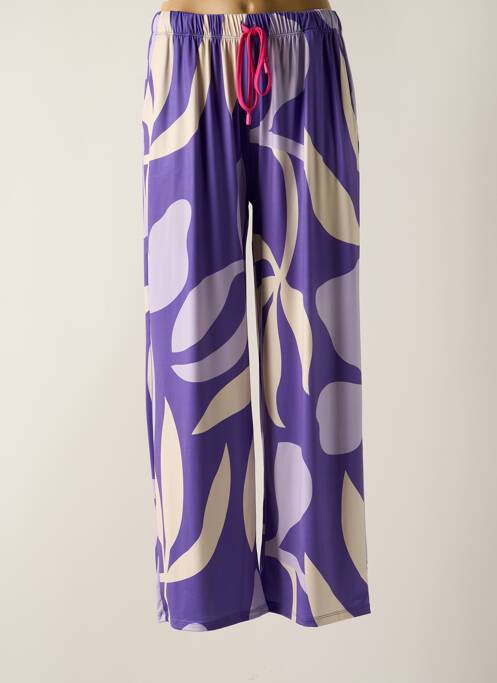 Pantalon large violet SCORZZO pour femme
