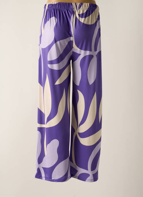 Pantalon large violet SCORZZO pour femme