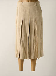 Pantacourt coupe jupe culotte taille haute beige WEEKEND MAXMARA femme