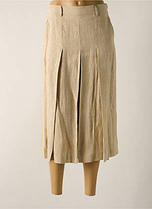 Pantacourt coupe jupe culotte taille haute beige WEEKEND MAXMARA femme