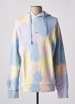 Sweat-shirt à capuche tissage jersey manches longues violet A.P.C. homme