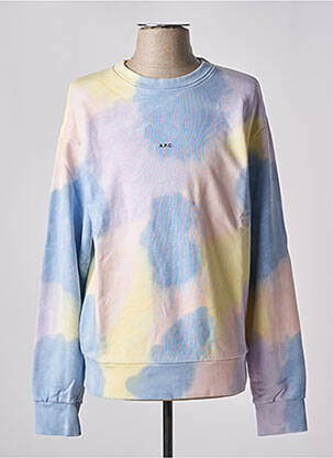 Sweat-shirt tissage jersey manches longues violet A.P.C. homme