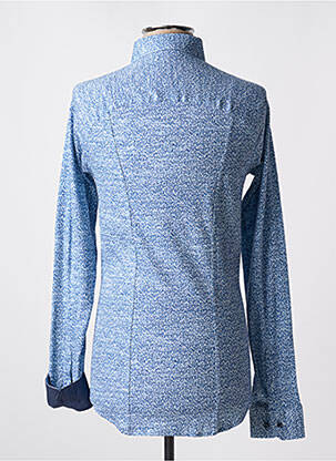 Chemise manches longues manches longues bleu DESOTO homme