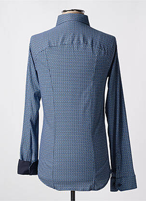 Chemise manches longues manches longues bleu DESOTO homme