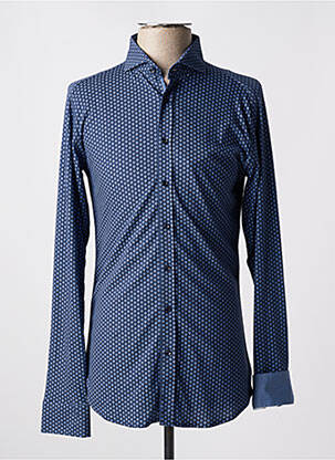 Chemise manches longues manches longues bleu DESOTO homme