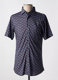 Chemise manches courtes imprimé tie and dye bleu DESOTO homme