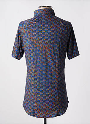 Chemise manches courtes imprimé tie and dye bleu DESOTO homme