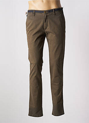 Pantalon chino stretch taille normale vert MMX homme