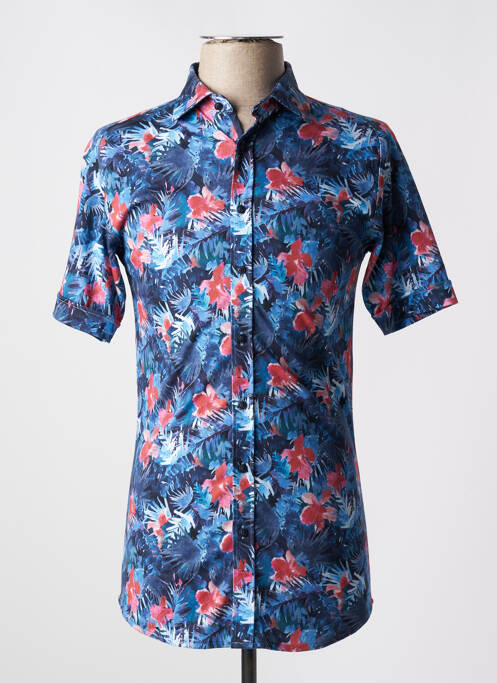 Chemise manches courtes bleu DESOTO pour homme