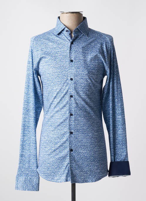 Chemise manches longues bleu DESOTO pour homme