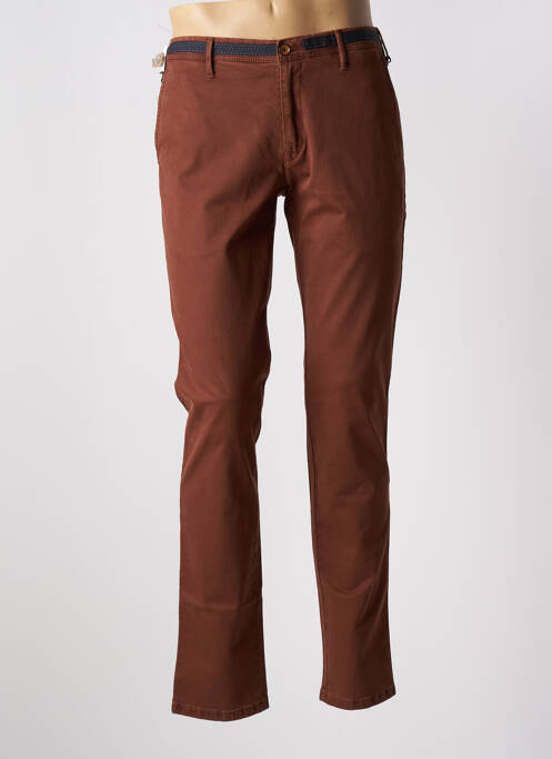 Pantalon chino marron fonce MMX pour homme