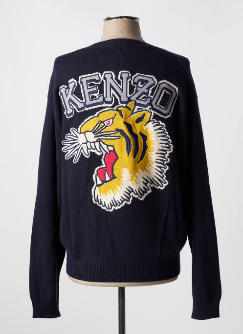 Pull col rond manches longues bleu KENZO homme