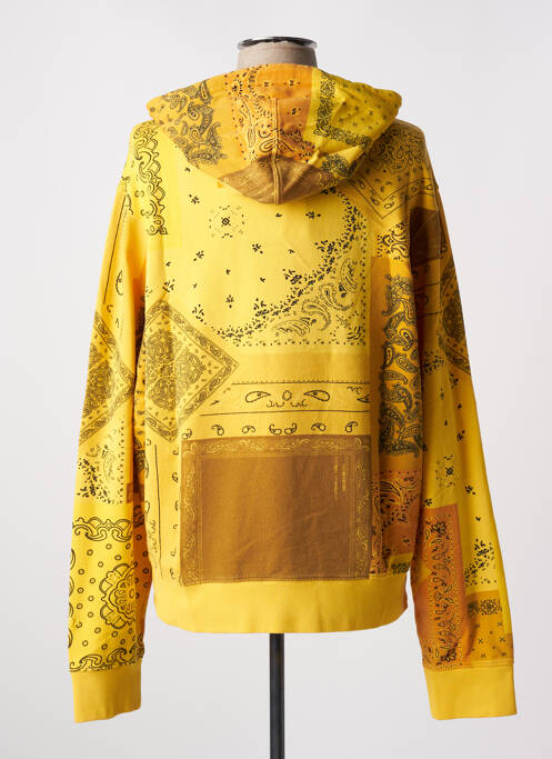 Sweat-shirt à capuche jaune KENZO pour homme