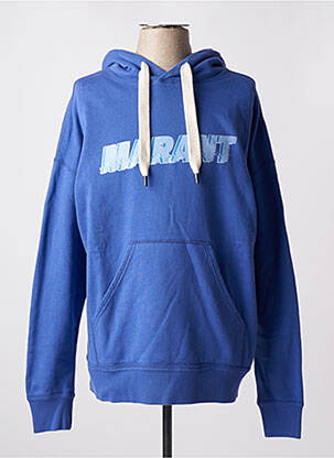 Sweat-shirt à capuche tissage jersey manches longues bleu MARANT homme