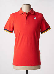 Polo rouge K. WAY pour homme seconde vue