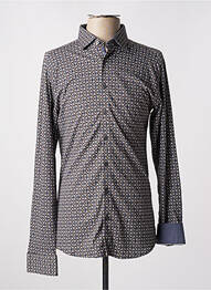 Chemise manches longues manches longues bleu DESOTO homme
