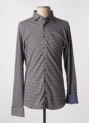 Chemise manches longues manches longues bleu DESOTO homme