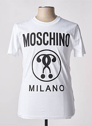 T-shirt blanc MOSCHINO pour homme